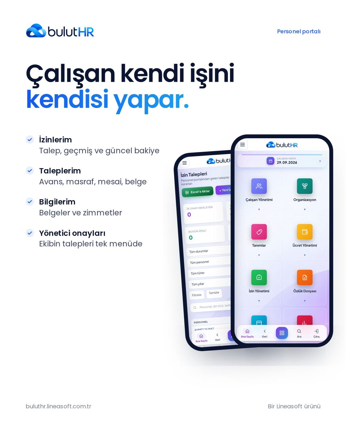 Bulut HR bordro dönem ekranı